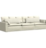 VidaXL Sofa Kussens 2 pcs Crème 120 x 40 cm Katoen Stof
