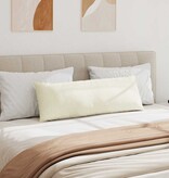 VidaXL Sofa Kussens 2 pcs Crème 120 x 40 cm Katoen Stof