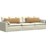 VidaXL Sofa Kussens 2 pcs Bruin 120 x 40 cm Katoen Stof