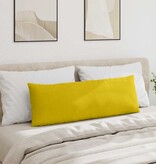 VidaXL Sofa Kussens 2 pcs Geel 120 x 40 cm Katoen Stof