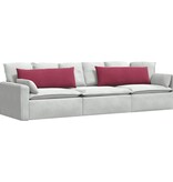 VidaXL Sofa Kussens 2 pcs Wijnrood 120 x 40 cm Katoen Stof