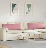 VidaXL Sofa Kussens 2 pcs Roze 120 x 40 cm Katoen Stof