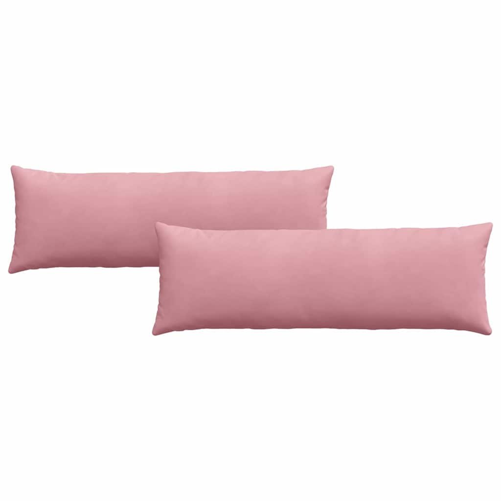 VidaXL Sofa Kussens 2 pcs Roze 120 x 40 cm Katoen Stof
