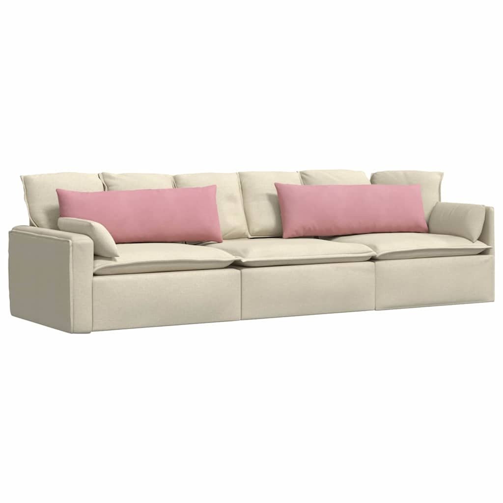 VidaXL Sofa Kussens 2 pcs Roze 120 x 40 cm Katoen Stof