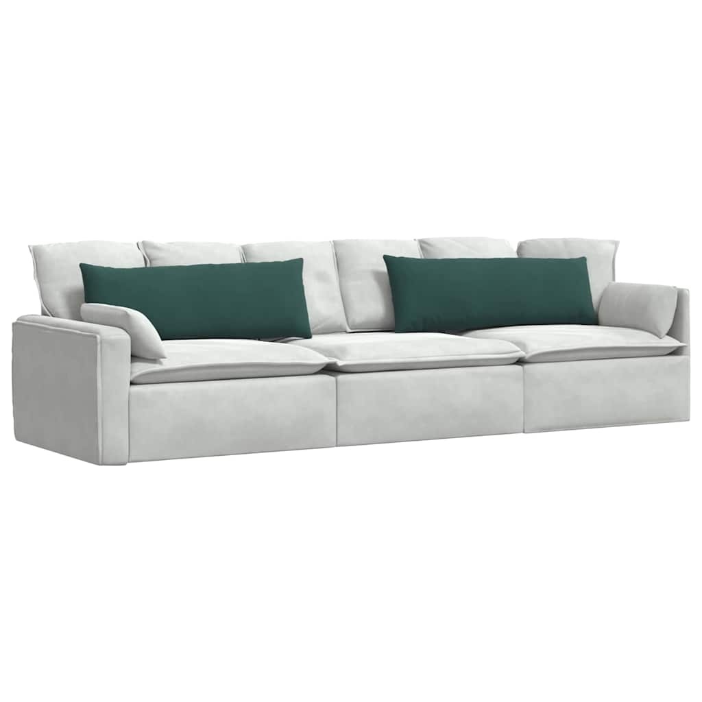 VidaXL Sofa Kussens 2 pcs Donkergroen 120 x 40 cm Katoen Stof