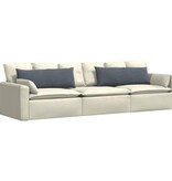 VidaXL Sofa Kussens 2 pcs Donkergrijs 120 x 40 cm Katoen Stof