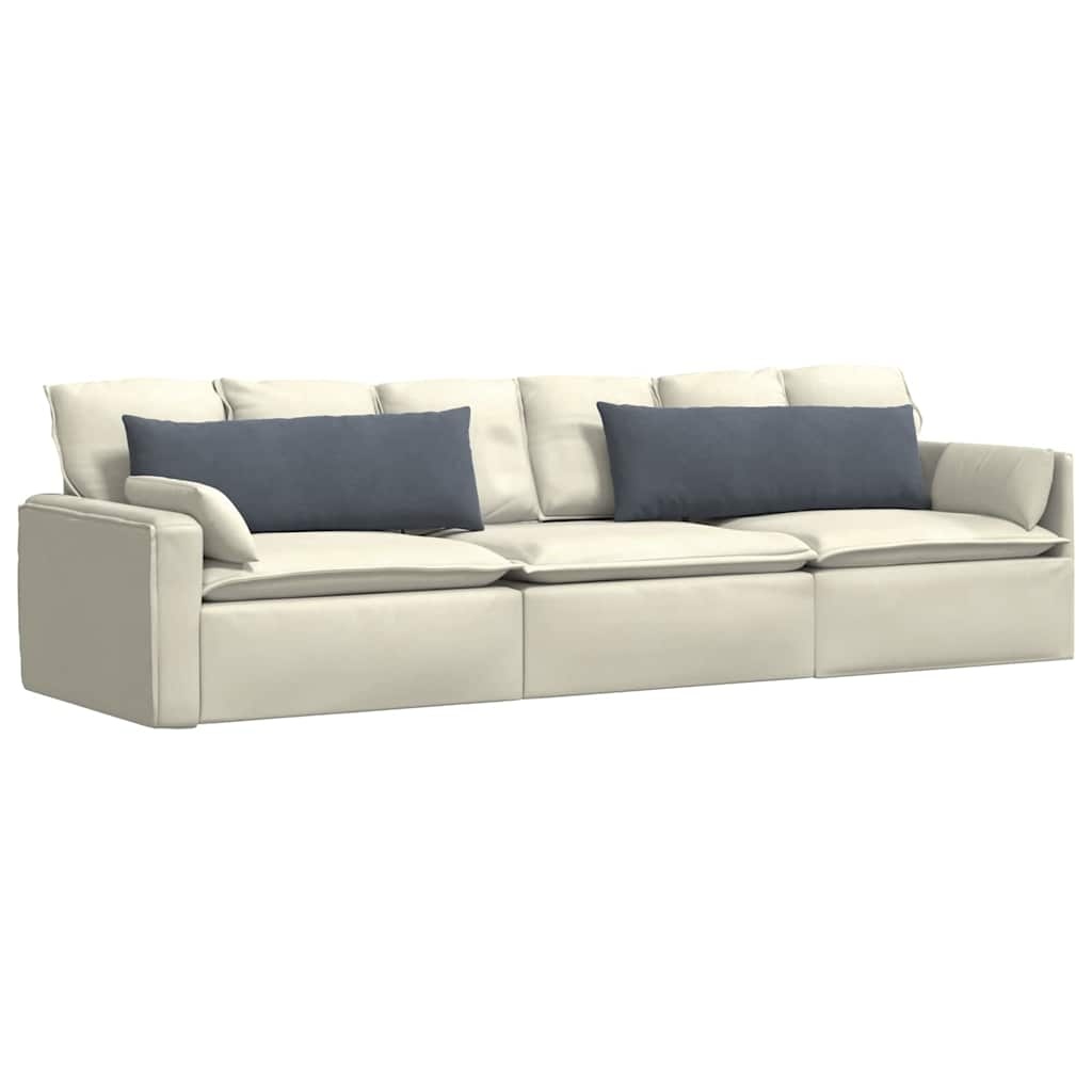 VidaXL Sofa Kussens 2 pcs Donkergrijs 120 x 40 cm Katoen Stof