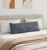 VidaXL Sofa Kussens 2 pcs Donkergrijs 120 x 40 cm Katoen Stof