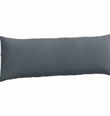 VidaXL Sofa Kussens 2 pcs Donkergrijs 120 x 40 cm Katoen Stof