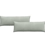 VidaXL Sofa Kussens 2 pcs Lichtgrijs 120 x 40 cm Katoen Stof