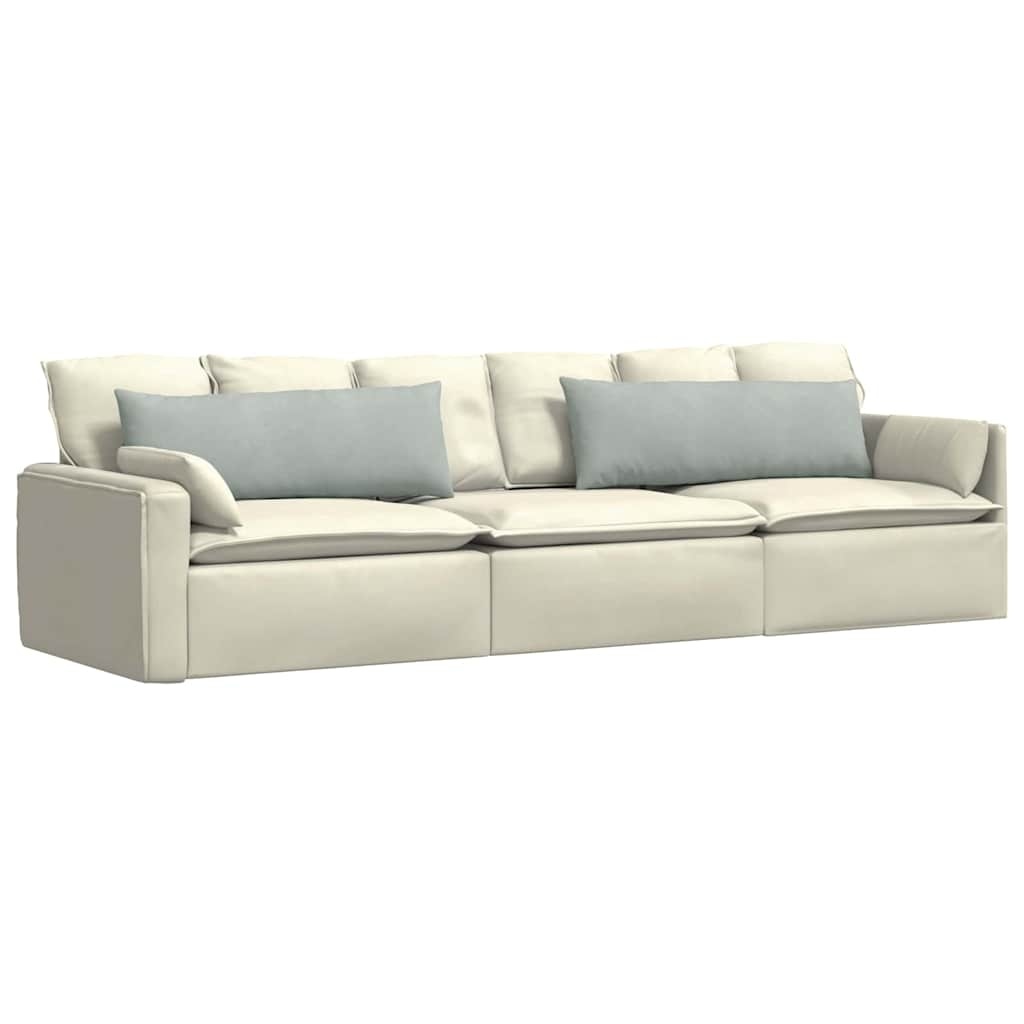 VidaXL Sofa Kussens 2 pcs Lichtgrijs 120 x 40 cm Katoen Stof