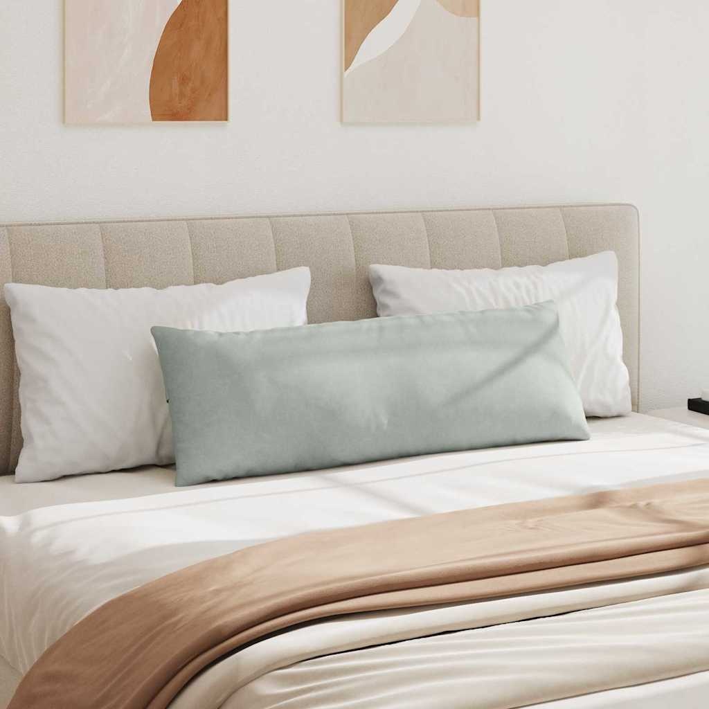 VidaXL Sofa Kussens 2 pcs Lichtgrijs 120 x 40 cm Katoen Stof