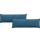 VidaXL Sofa Kussens 2 pcs Blauw 120 x 40 cm Katoen Stof
