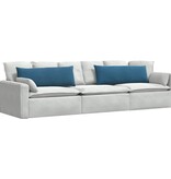 VidaXL Sofa Kussens 2 pcs Blauw 120 x 40 cm Katoen Stof