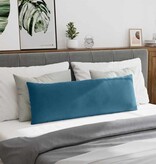 VidaXL Sofa Kussens 2 pcs Blauw 120 x 40 cm Katoen Stof