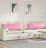 VidaXL Sofa Kussens 2 pcs Roze 120 x 40 cm Stof