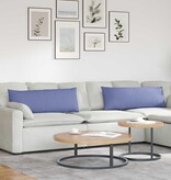 VidaXL Sofa Kussens 2 pcs Blauw 120 x 40 cm Stof