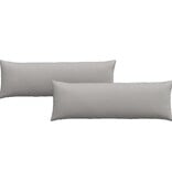 VidaXL Sofa Kussens 2 pcs Grijs 120 x 40 cm Stof