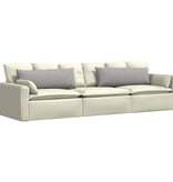 VidaXL Sofa Kussens 2 pcs Grijs 120 x 40 cm Stof