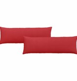 VidaXL Sofa Kussens 2 pcs Rood 120 x 40 cm Stof