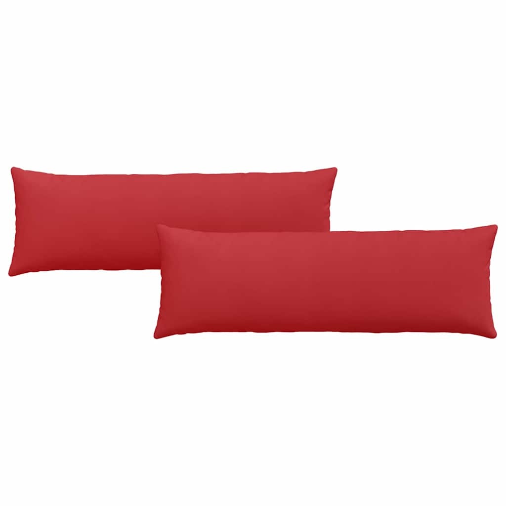 VidaXL Sofa Kussens 2 pcs Rood 120 x 40 cm Stof