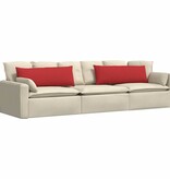 VidaXL Sofa Kussens 2 pcs Rood 120 x 40 cm Stof