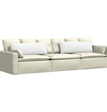 VidaXL Sofa Kussens 2 pcs Wit 120 x 40 cm Stof