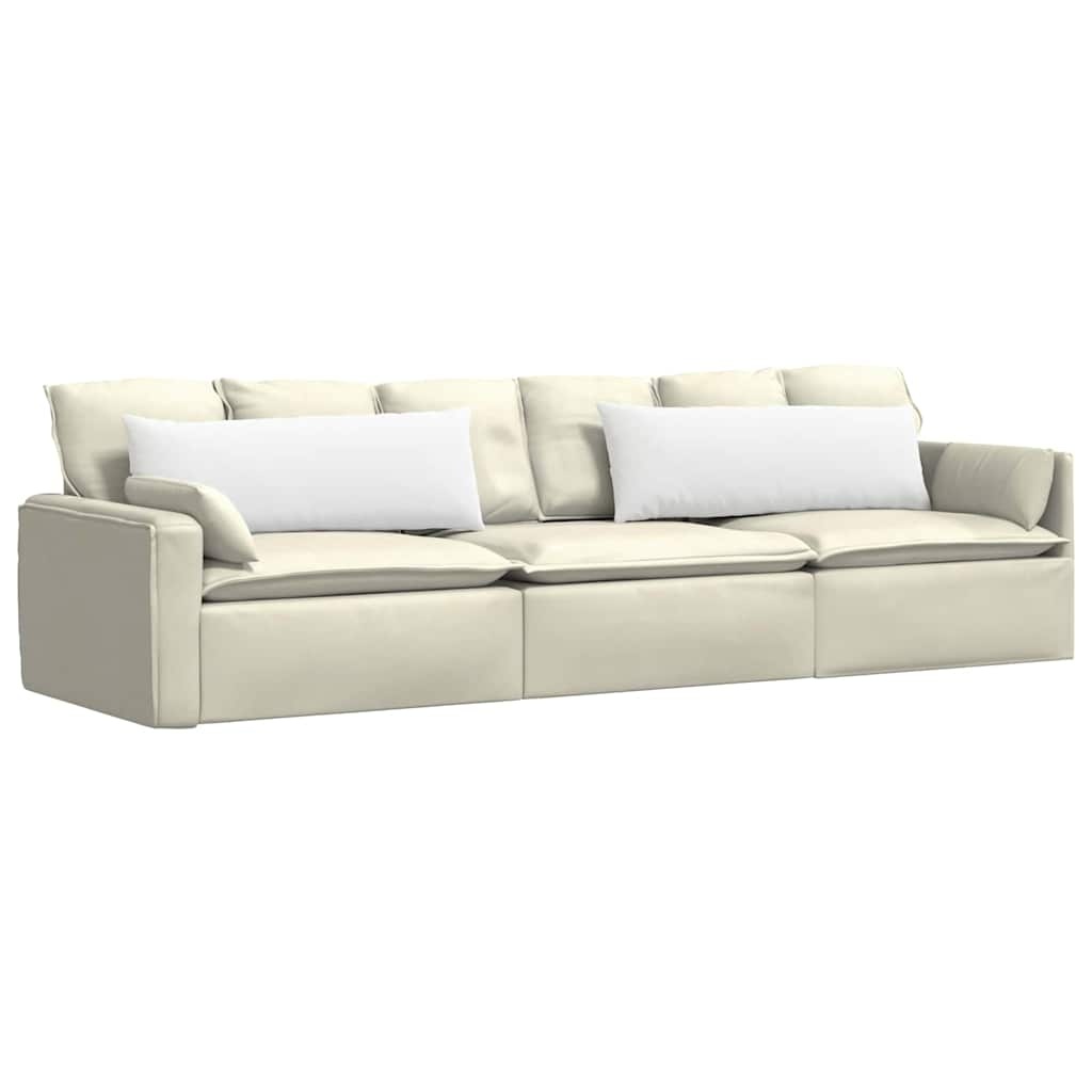 VidaXL Sofa Kussens 2 pcs Wit 120 x 40 cm Stof