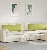 VidaXL Sofa Kussens 2 pcs Lichtgroen 120 x 40 cm Stof