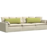VidaXL Sofa Kussens 2 pcs Lichtgroen 120 x 40 cm Stof