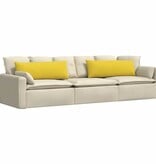 VidaXL Sofa Kussens 2 pcs Lichtgeel 120 x 40 cm Stof