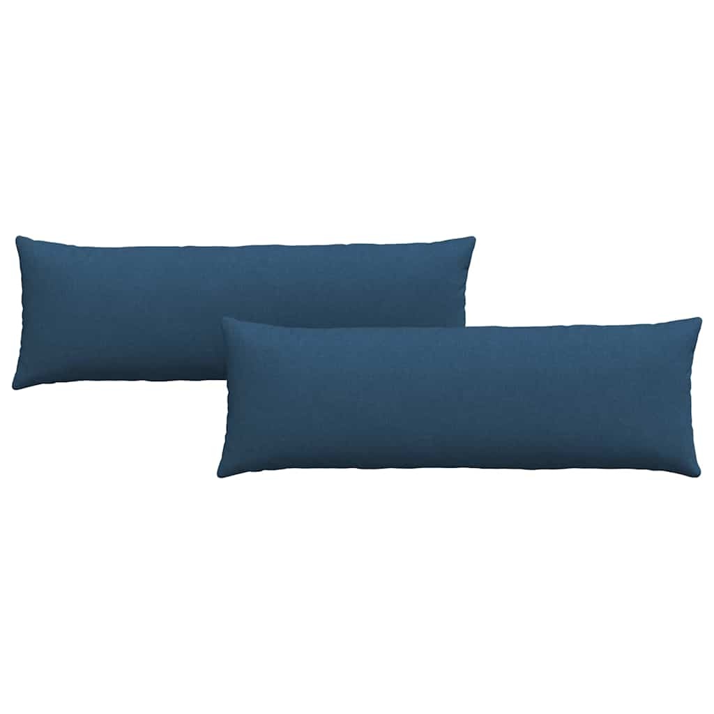 VidaXL Sofa Kussens 2 pcs Blauw 120 x 40 cm Stof