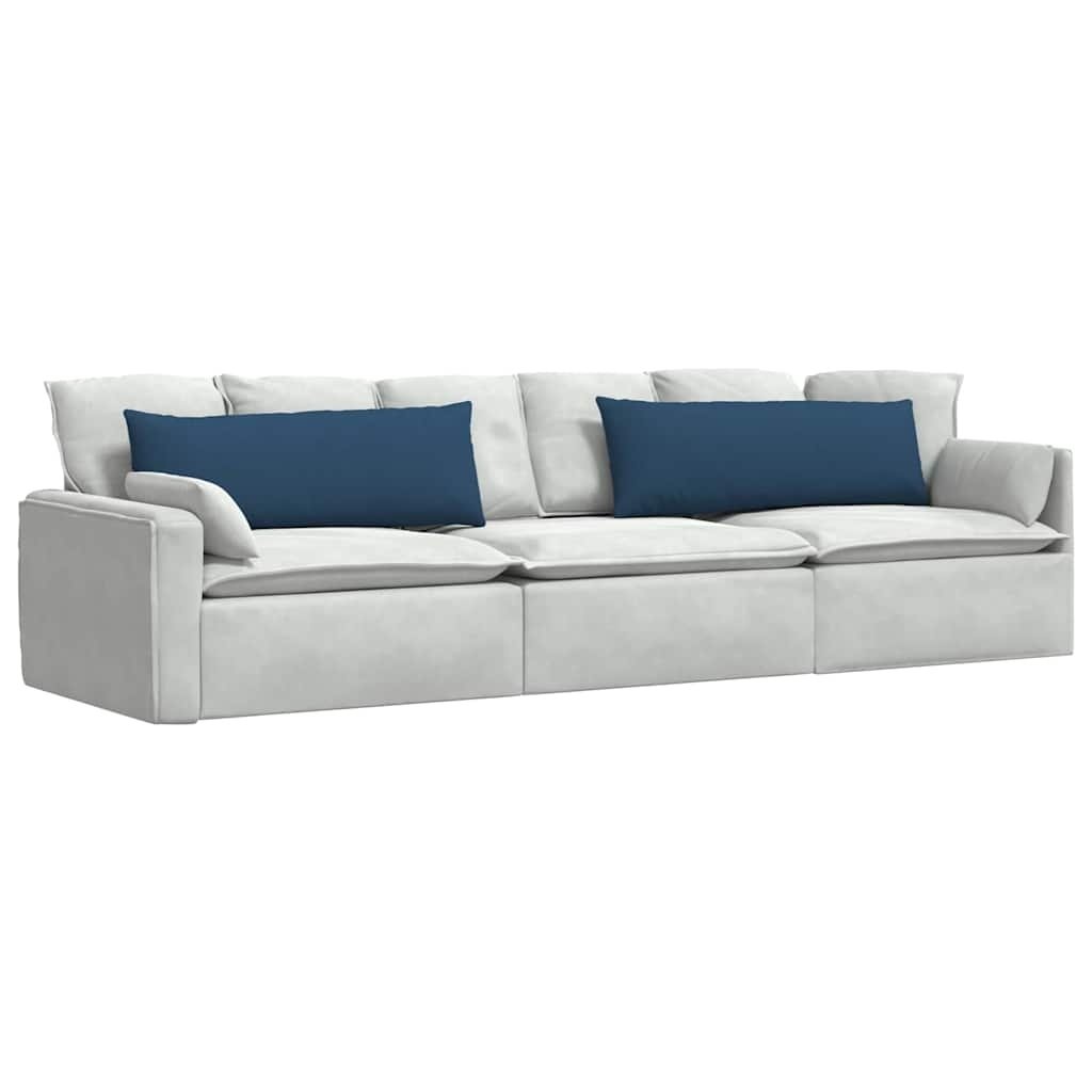 VidaXL Sofa Kussens 2 pcs Blauw 120 x 40 cm Stof