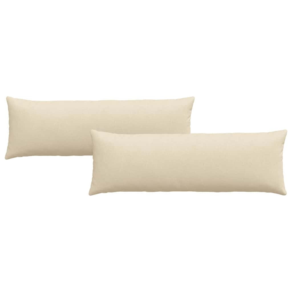 VidaXL Sofa Kussens 2 pcs Crème 120 x 40 cm Stof