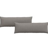VidaXL Sofa Kussens 2 pcs Taupe 120 x 40 cm Stof