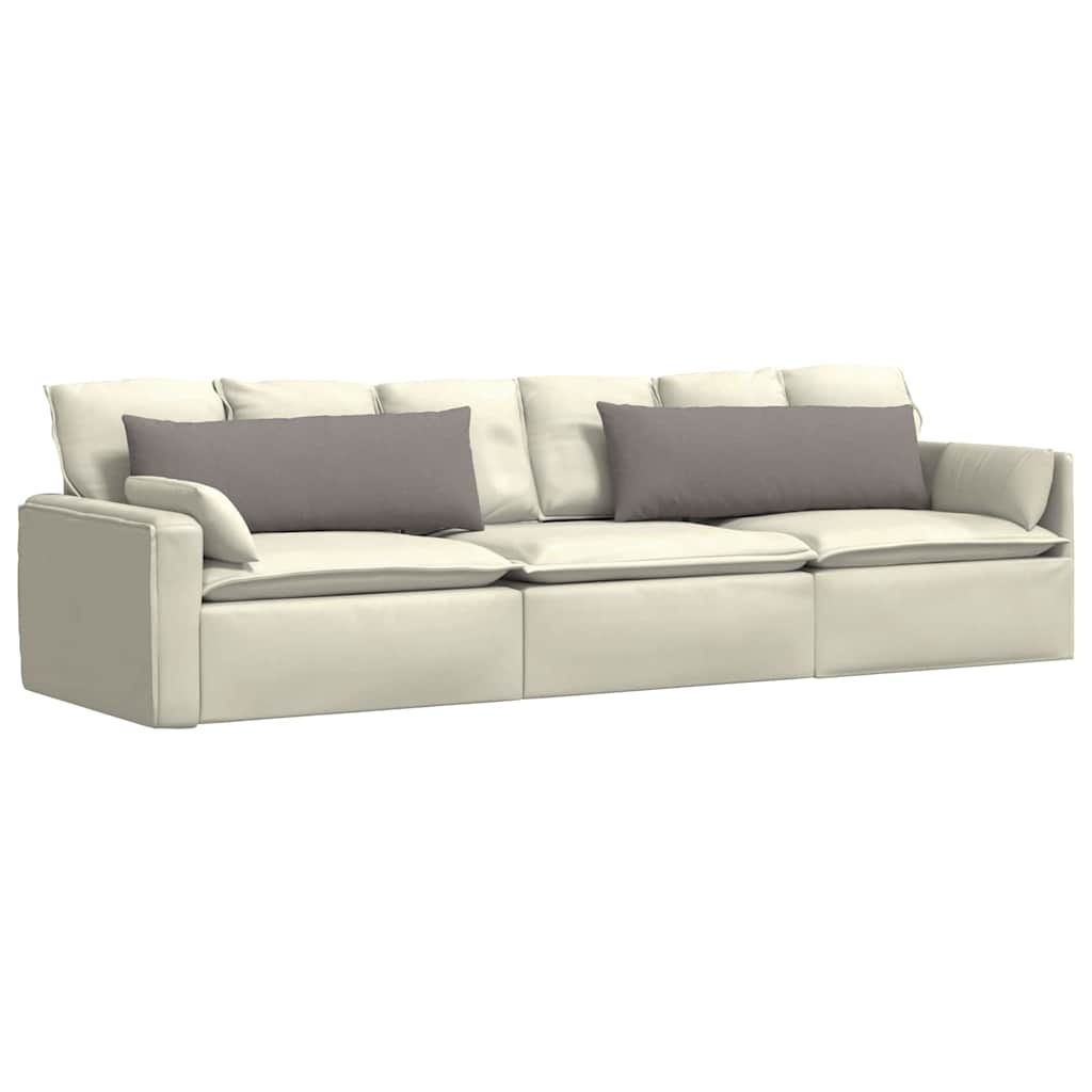 VidaXL Sofa Kussens 2 pcs Taupe 120 x 40 cm Stof