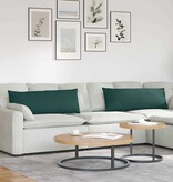 VidaXL Sofa Kussens 2 pcs Donkergroen 120 x 40 cm Stof