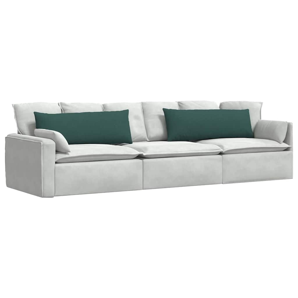 VidaXL Sofa Kussens 2 pcs Donkergroen 120 x 40 cm Stof