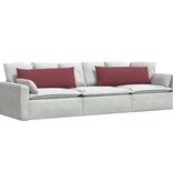 VidaXL Sofa Kussens 2 pcs Wijnrood 120 x 40 cm Stof