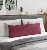 VidaXL Sofa Kussens 2 pcs Wijnrood 120 x 40 cm Stof