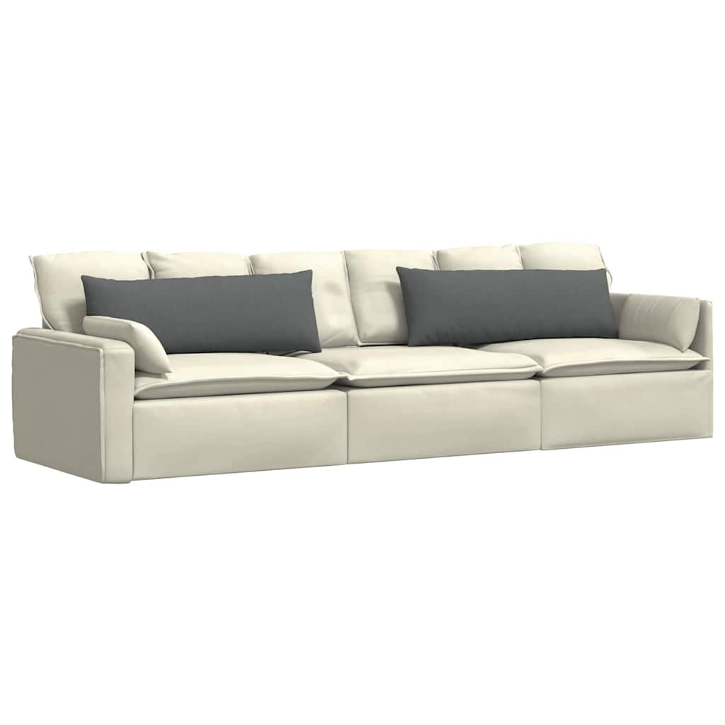 VidaXL Sofa Kussens 2 pcs Donkergrijs 120 x 40 cm Stof