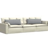 VidaXL Sofa Kussens 2 pcs Lichtgrijs 120 x 40 cm Stof