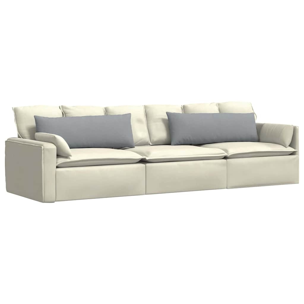 VidaXL Sofa Kussens 2 pcs Lichtgrijs 120 x 40 cm Stof