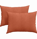 VidaXL Sofa Kussens 2 pcs Rood-oranje 70 x 50 cm Katoen Stof