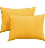 VidaXL Sofa Kussens 2 pcs Lichtgeel 70 x 50 cm Katoen Stof