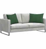 VidaXL Sofa Kussens 2 pcs Donkergroen 70 x 50 cm Katoen Stof