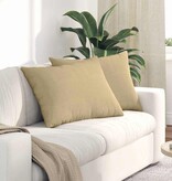 VidaXL Sofa Kussens 2 pcs Grijs groen 70 x 50 cm Katoen Stof