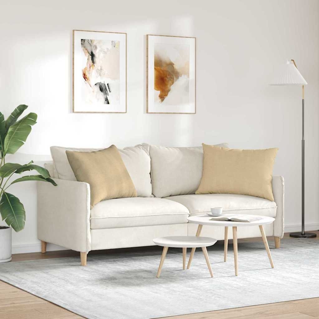 VidaXL Sofa Kussens 2 pcs Grijs groen 70 x 50 cm Katoen Stof