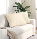 VidaXL Sofa Kussens 2 pcs Crème 70 x 50 cm Katoen Stof