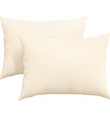 VidaXL Sofa Kussens 2 pcs Crème 70 x 50 cm Katoen Stof